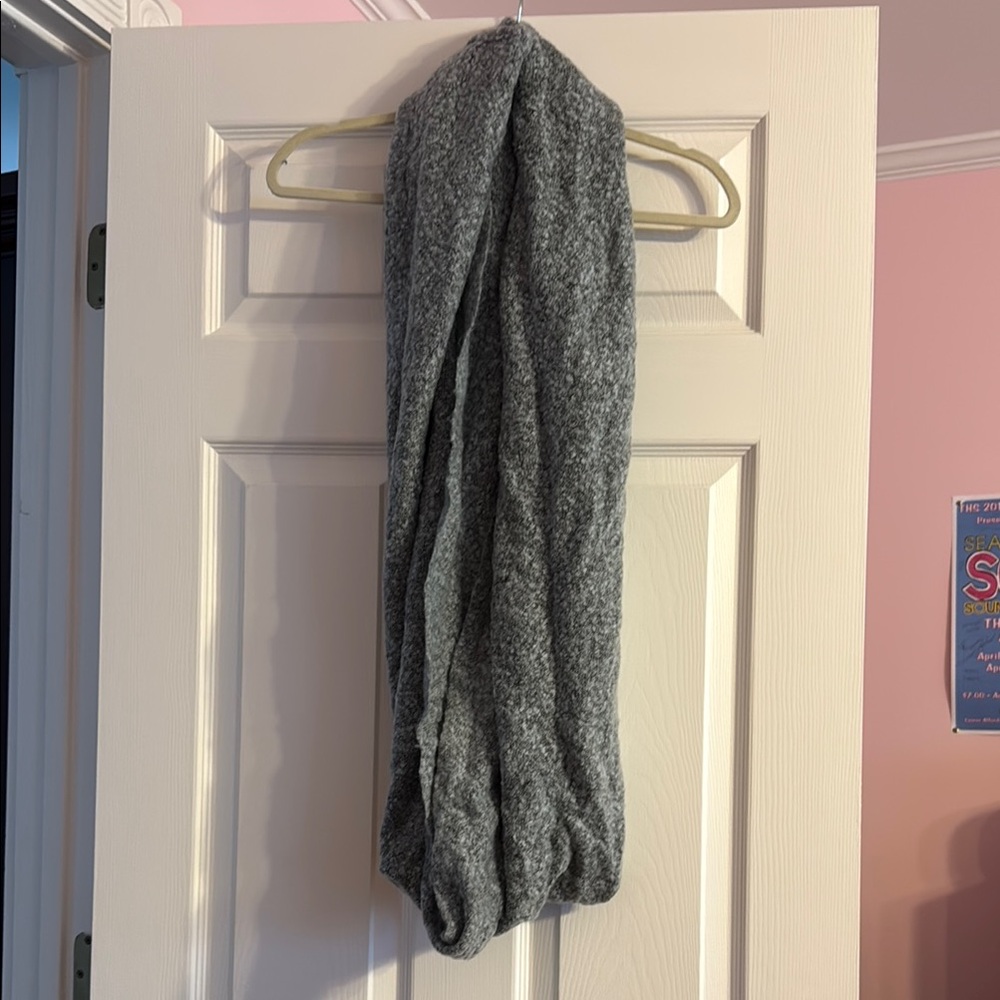 Gray infinity scarf